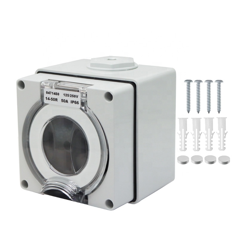 Outdoor Power Receptacle Box - 50 أمبير مولد RV صندوق مداخل