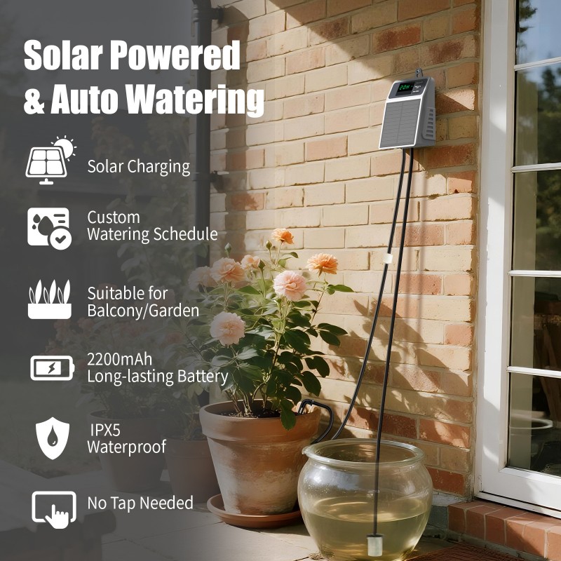 Outdoor Power With Timer - A03F-مجموعة الري بالتنقيط الأوتوماتيكية التي تعمل