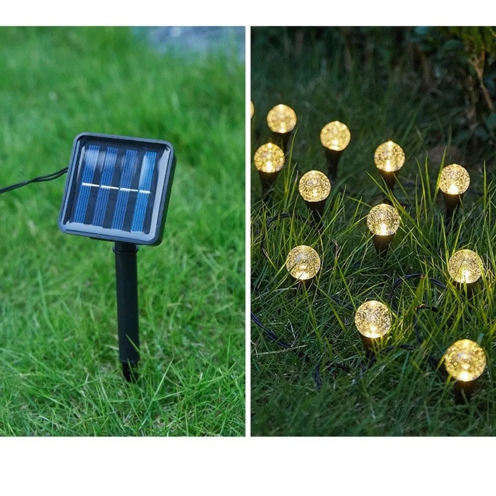 Outdoor Solar Power Xmas Lights - أضواء حديقة خارجية تعمل بالطاقة الشمسية