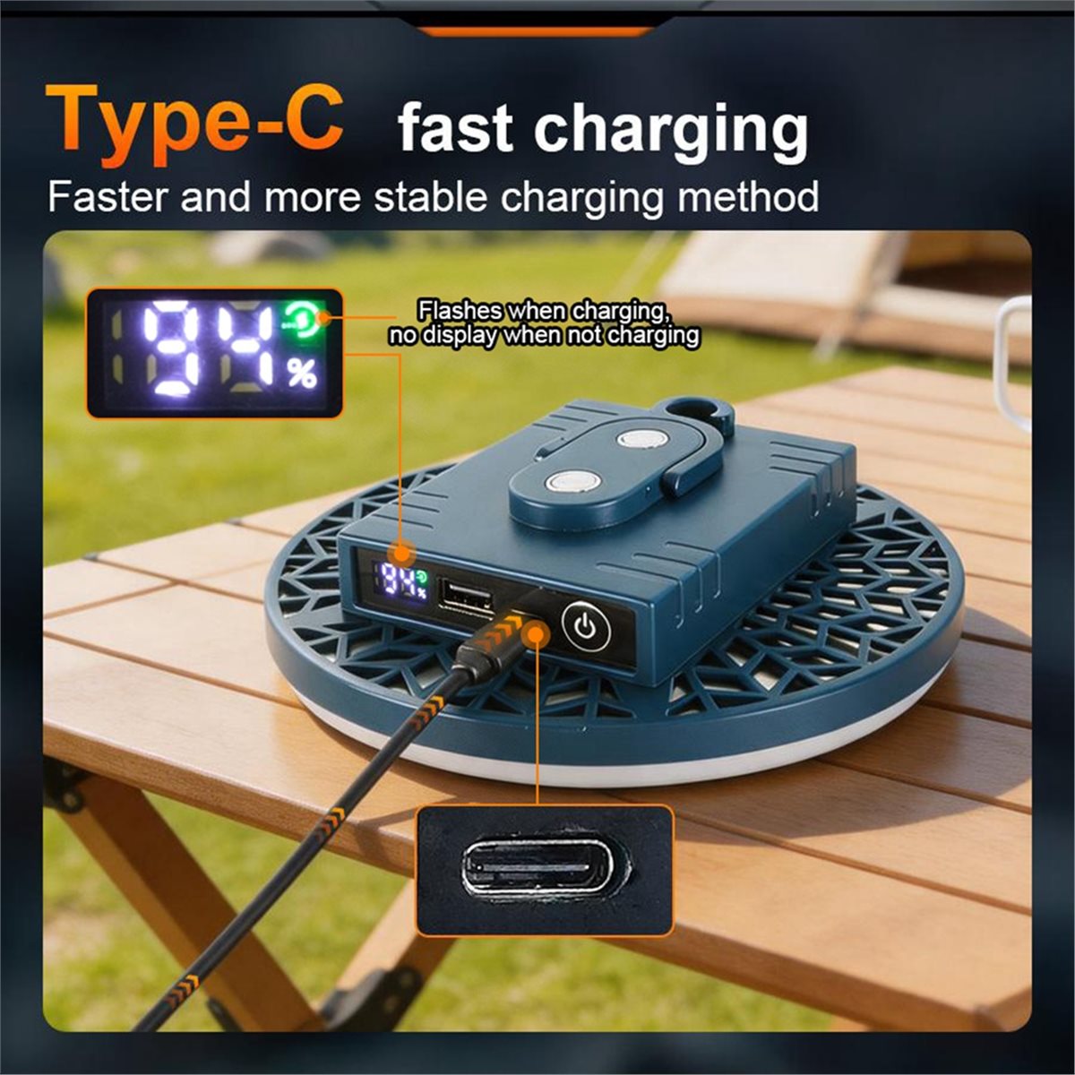 مصباح تخييم L70A قابل لإعادة ا - مراجعة Outdoor Power Repair وسعره