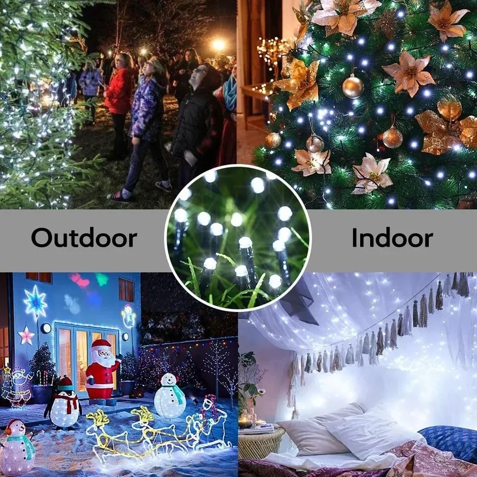 أضواء خارجية تعمل بالطاقة الشم - مراجعة Outdoor Power For Christmas Lights وسعره