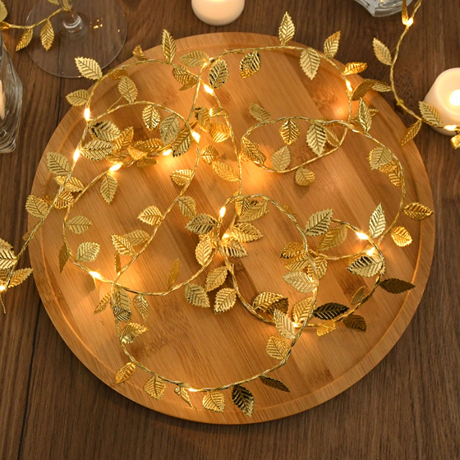 أضواء زينة على شكل أوراق ذهبية - مراجعة Outdoor Power For Christmas Lights وسعره