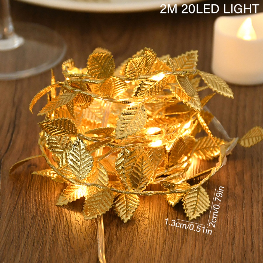 أضواء زينة على شكل أوراق ذهبية - مراجعة Outdoor Power For Christmas Lights وسعره
