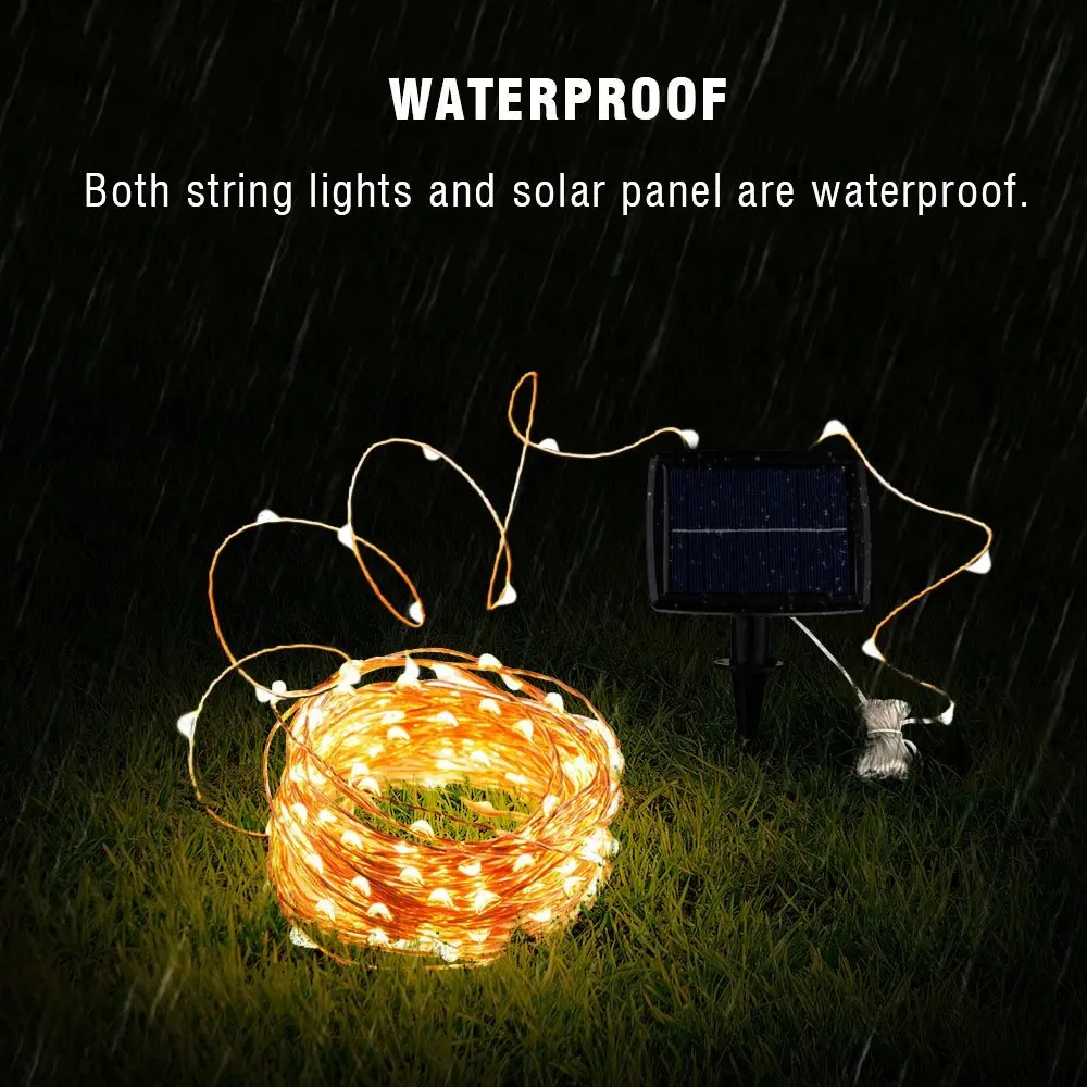 أضواء ليد شمسية لديكور الحديقة - مراجعة Outdoor Power For Christmas Lights وسعره