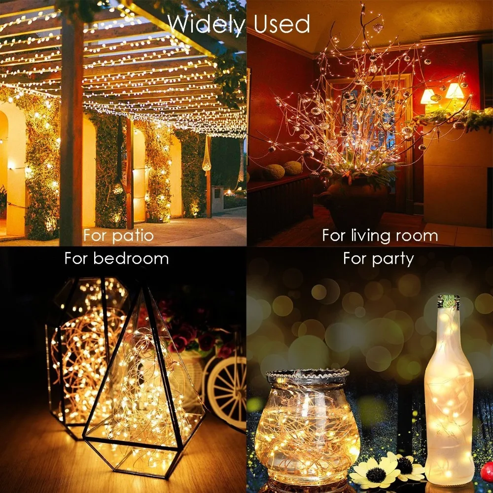 أضواء ليد شمسية لديكور الحديقة - مراجعة Outdoor Power For Christmas Lights وسعره