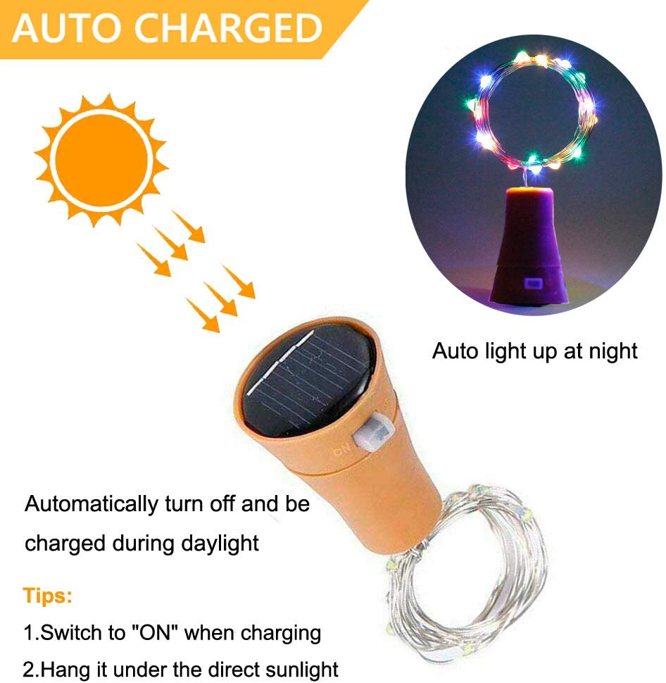 الطاقة الشمسية زجاجة النبيذ أد - مراجعة Outdoor Power For Christmas Lights وسعره