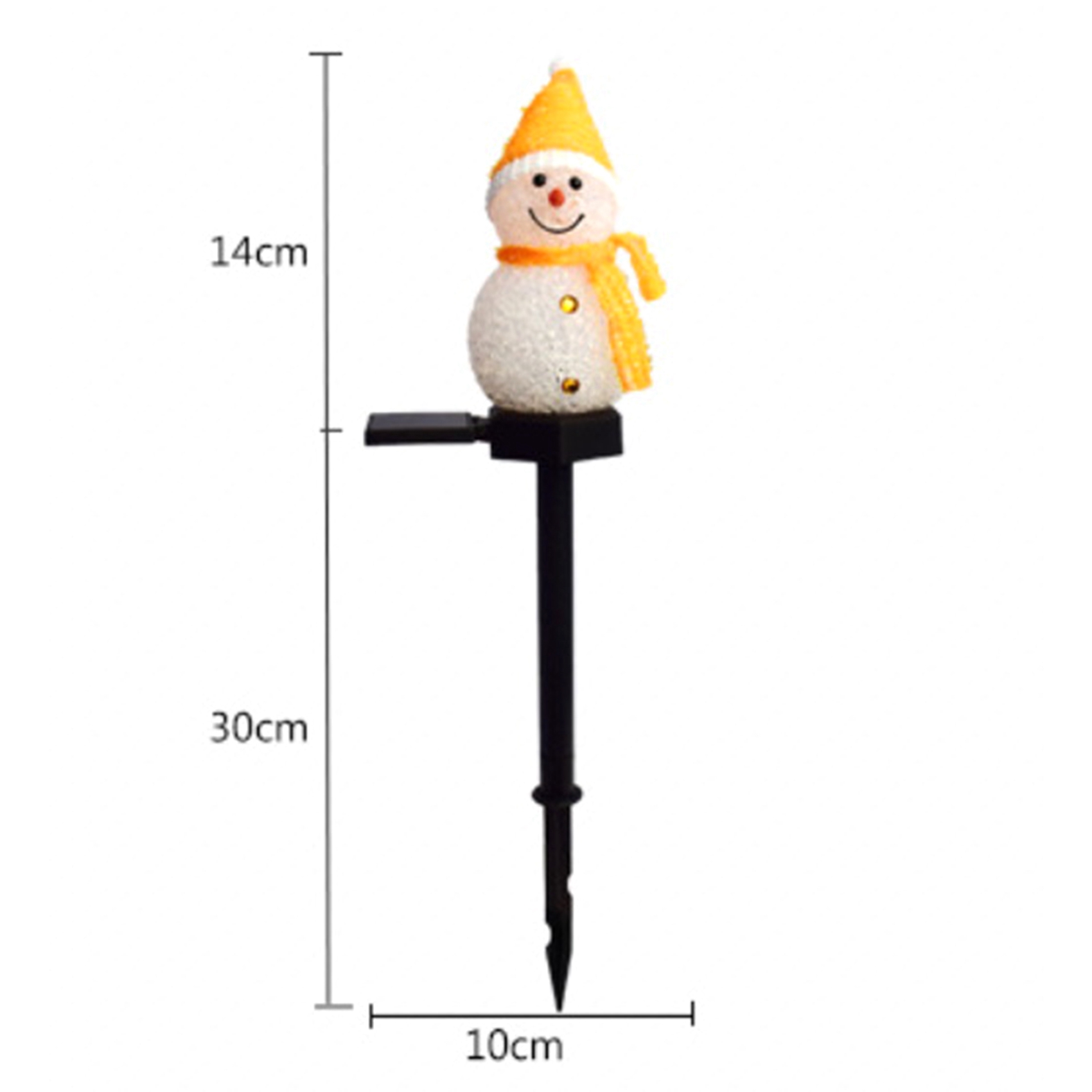 أضواء شمسية على شكل رجل الثلج  - مراجعة Outdoor Solar Power Xmas Lights وسعره