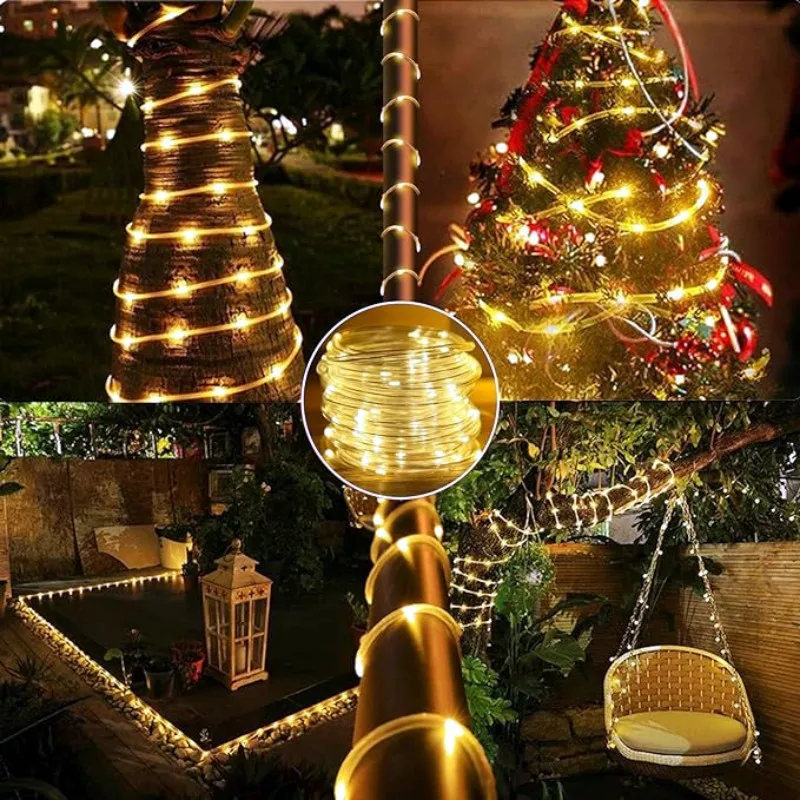 LED الشمسية قطاع حبل أنبوب الج - مراجعة Outdoor Power For Christmas Lights وسعره