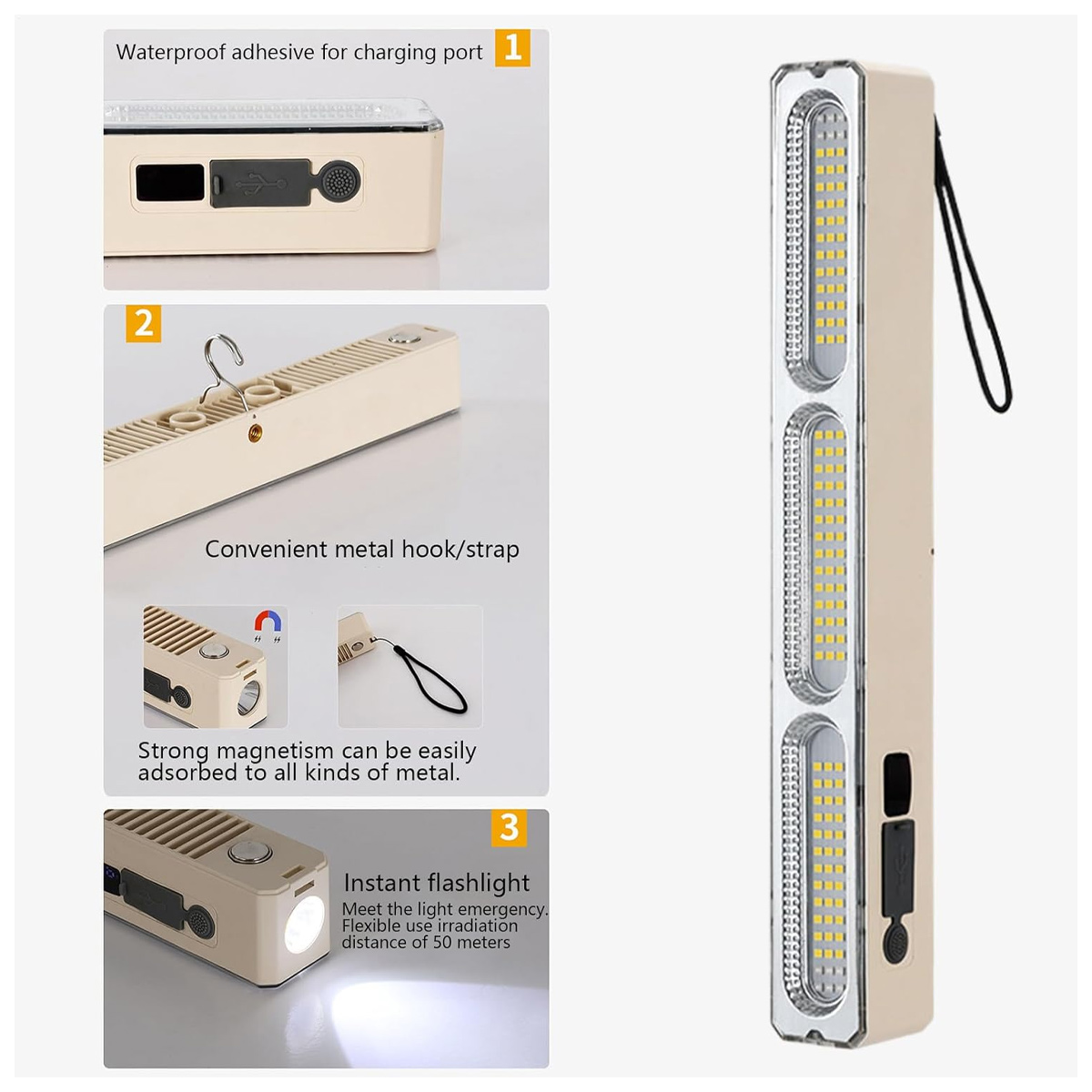 مصباح أنبوبي LED قابل لإعادة ا - مراجعة Outdoor Power Pack وسعره