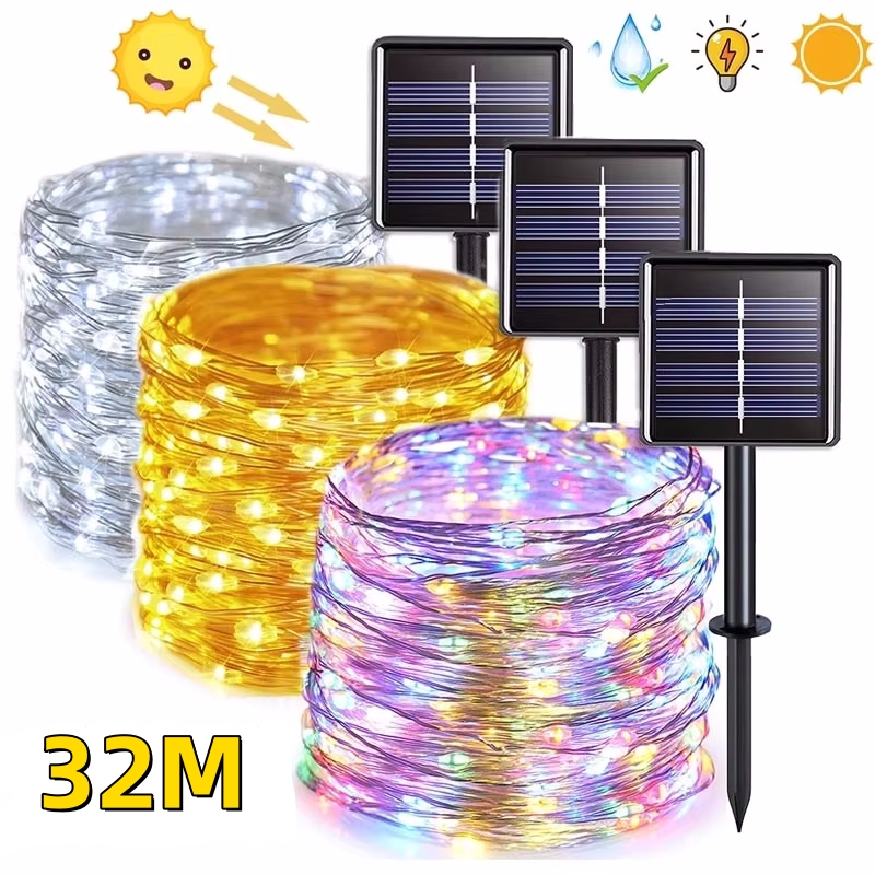 32 متر 300 المصابيح في الهواء  - مراجعة Outdoor Power For Christmas Lights وسعره