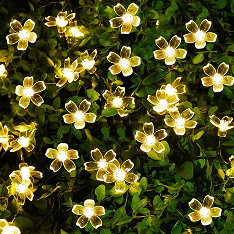مصباح شمسي LED مع زهرة خوخ ، إ - مراجعة Outdoor Power For Christmas Lights وسعره