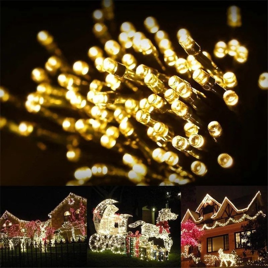 32 متر 22 متر 8 طرق LED سلسلة  - مراجعة Outdoor Power For Christmas Lights وسعره