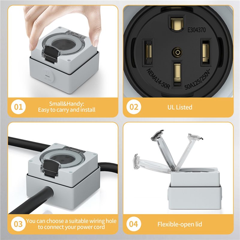 صندوق منافذ طاقة T21C 6X 50 أم - مراجعة Outdoor Power Receptacle Box وسعره