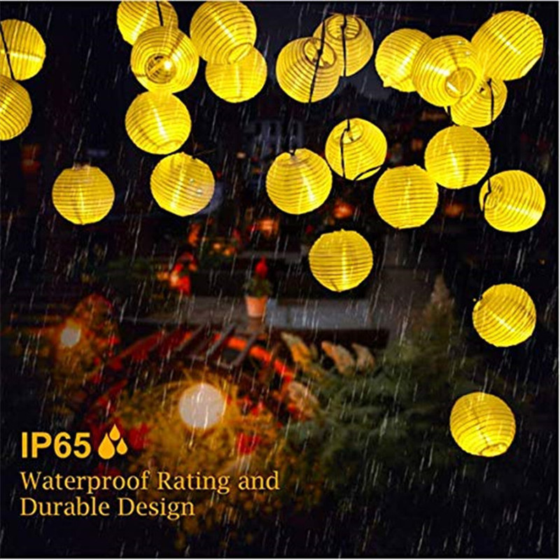 LED الشمسية فانوس سلسلة أضواء  - مراجعة Outdoor Power For Christmas Lights وسعره